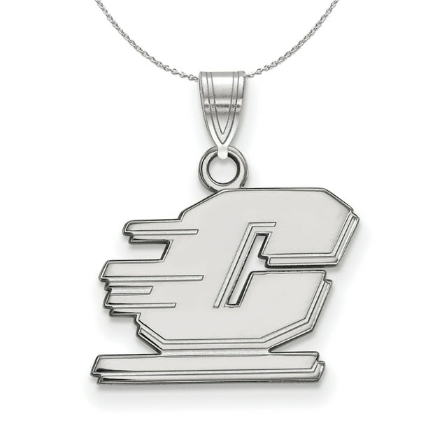 18 in x 1.25 mm 925 Sterling Silver Officially Licensed Central Michigan University College Small Pendant with Necklace 18 in x 1.25 mm 925 Sterling Silver Officially Licensed Central Michigan University College Small Pendant with Necklace